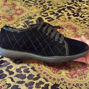 NEW AQUATALIA BLACK VELVET SNEAKERS